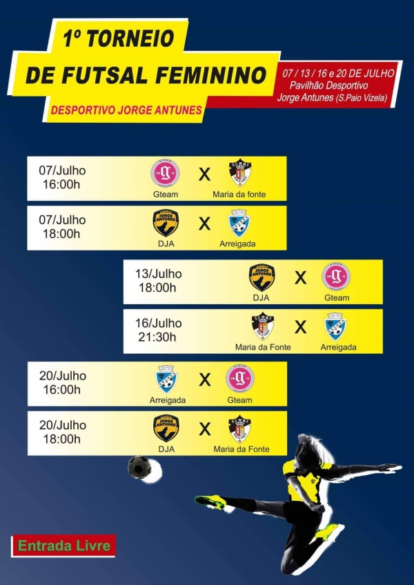 DJA organiza 1º Torneio de Futsal Feminino