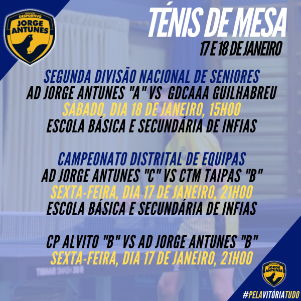 Agenda Ténis de Mesa