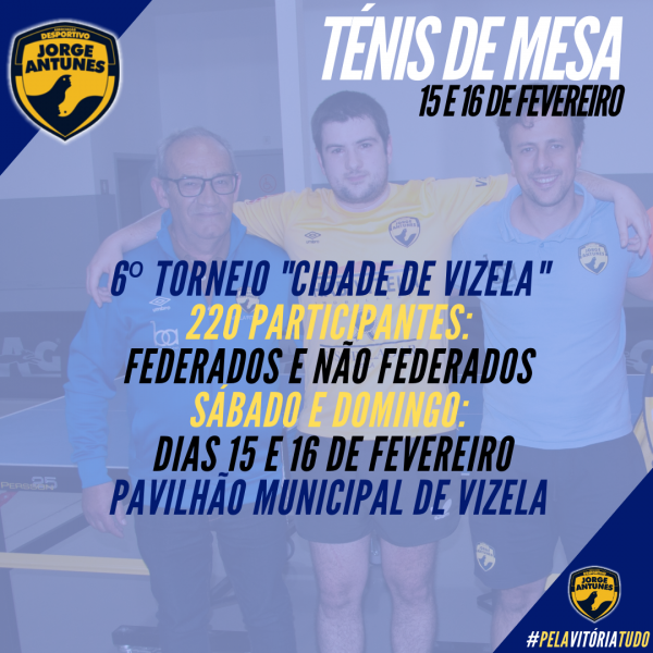 Agenda Ténis de Mesa: 6º Torneio 