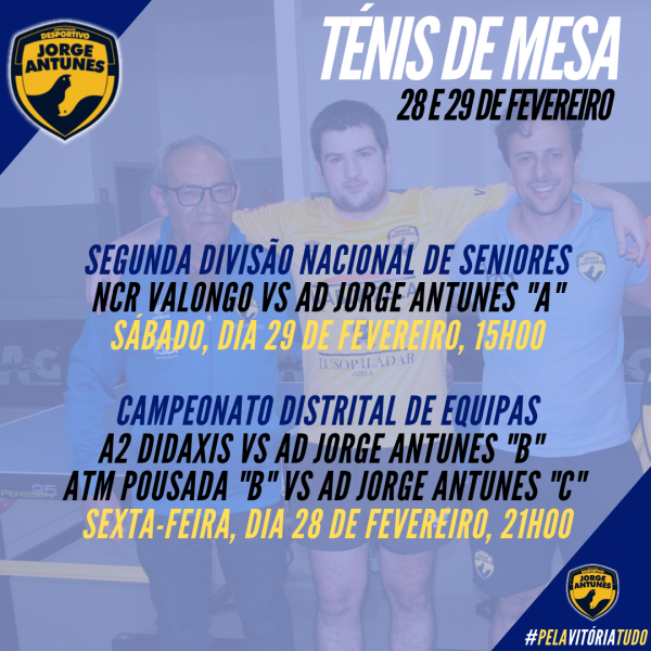 Agenda Ténis de Mesa