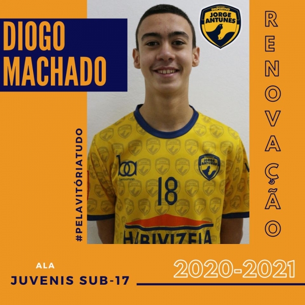 Diogo Machado renovou com os Juvenis do DJA