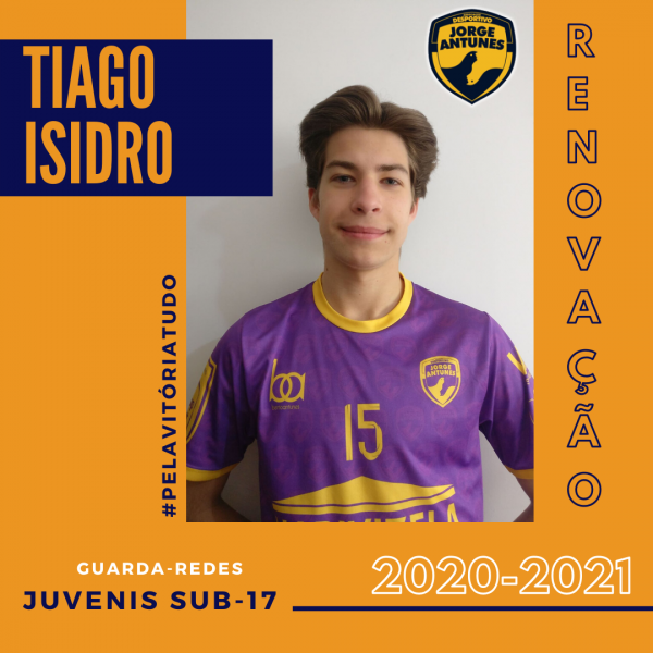 Tiago Isidro renovou com os Juvenis do DJA