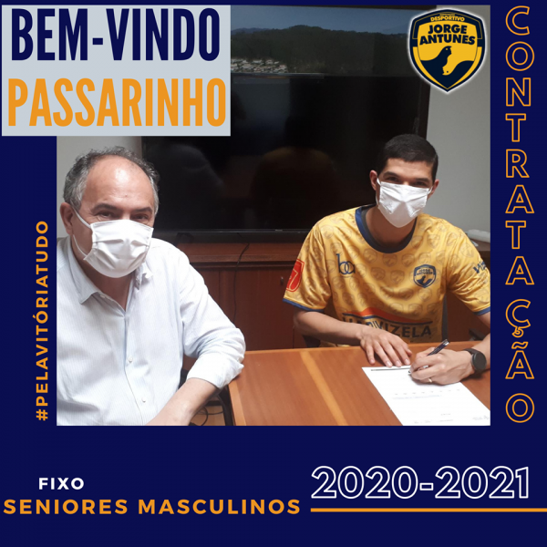 Passarinho é reforço dos Seniores Masculinos para 2020/2021