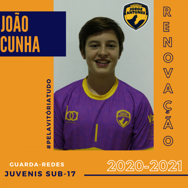 João Cunha renovou e subiu ao escalão de Sub-17 do DJA