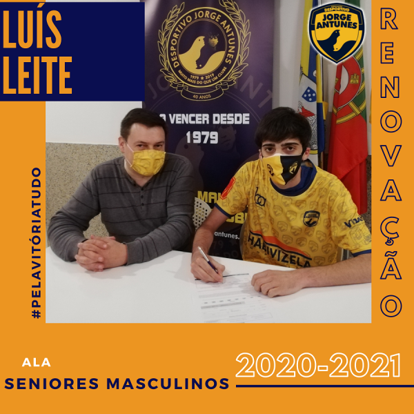 Luís Leite renovou com o Desportivo Jorge Antunes