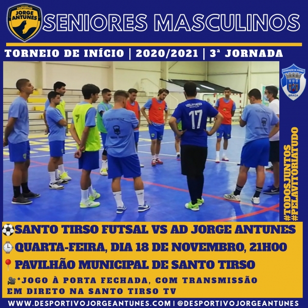 Seniores Masculinos deslocam-se amanhã a Santo Tirso