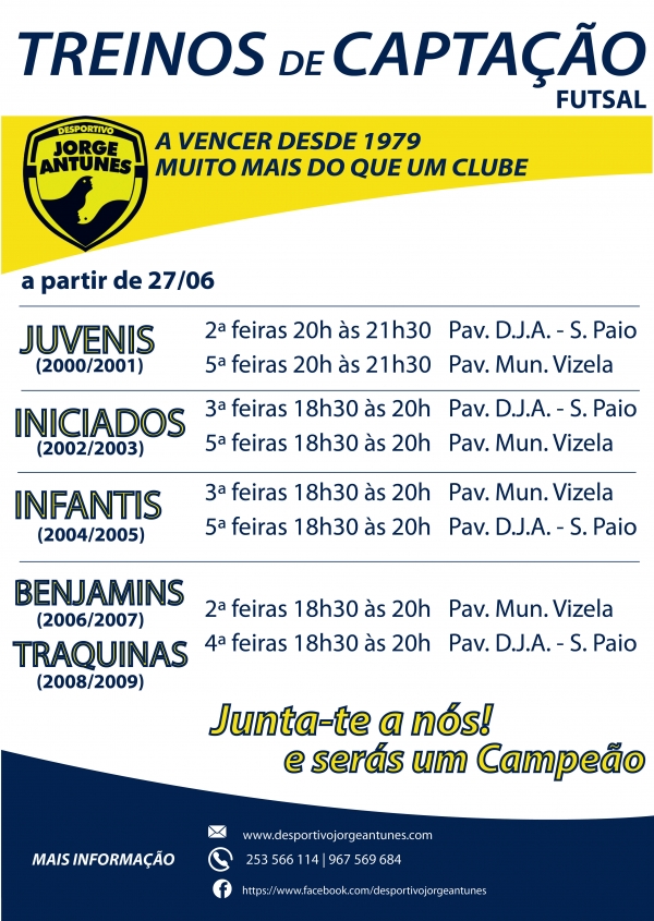 Captações da formação iniciam no dia 27 de junho