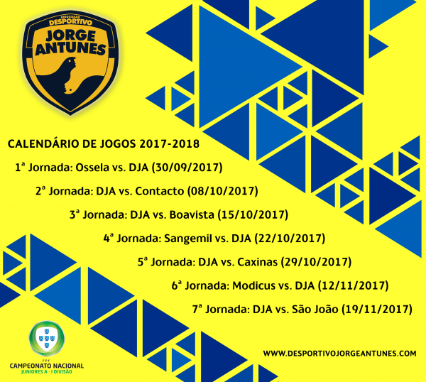 Sorteio do Campeonato Nacional Juniores A